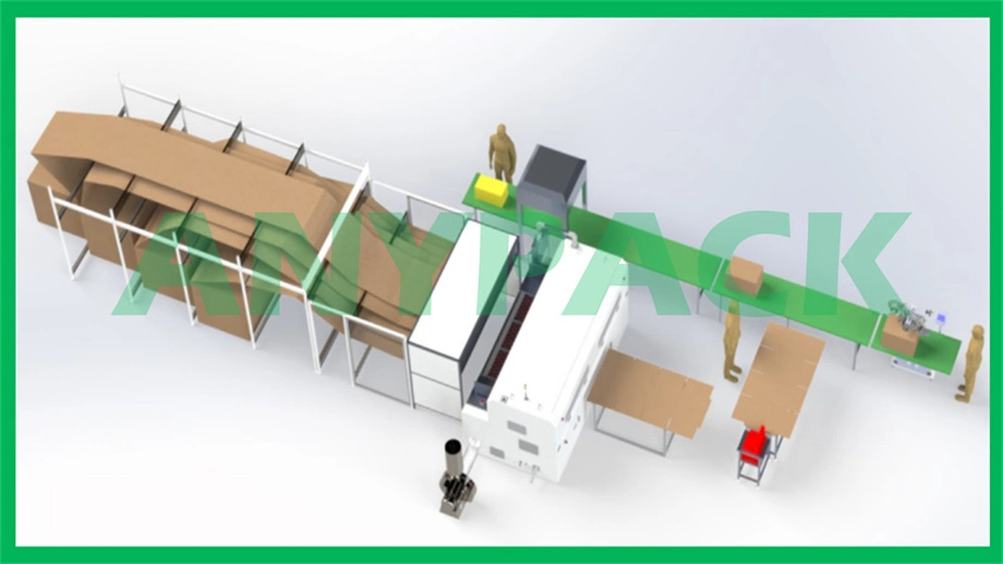Anypack Food Wrapping Machine Carton Cutting Machine Box Printing Machine Box Slotting Machine Box Slitting Machine Box Creasing Machine Manufacturer China