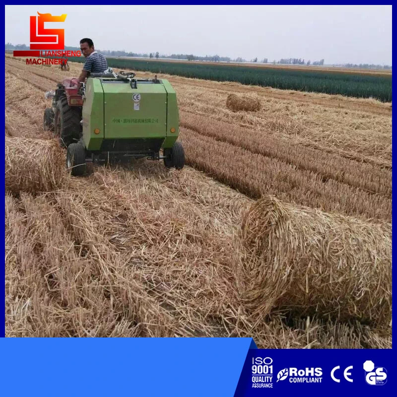 Tractor Power Small Hay Baler Grass Round Baler Baling Press Agricultural Pasture Baler Tractor Baling Machines Hydraulic Press