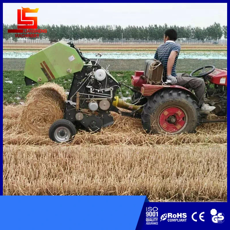 Tractor Power Small Hay Baler Grass Round Baler Baling Press Agricultural Pasture Baler Tractor Baling Machines Hydraulic Press