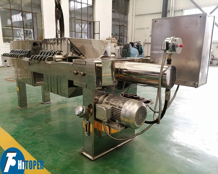 Hydraulic SS304 Stainless Steel Filter Press Used for Food Industrial