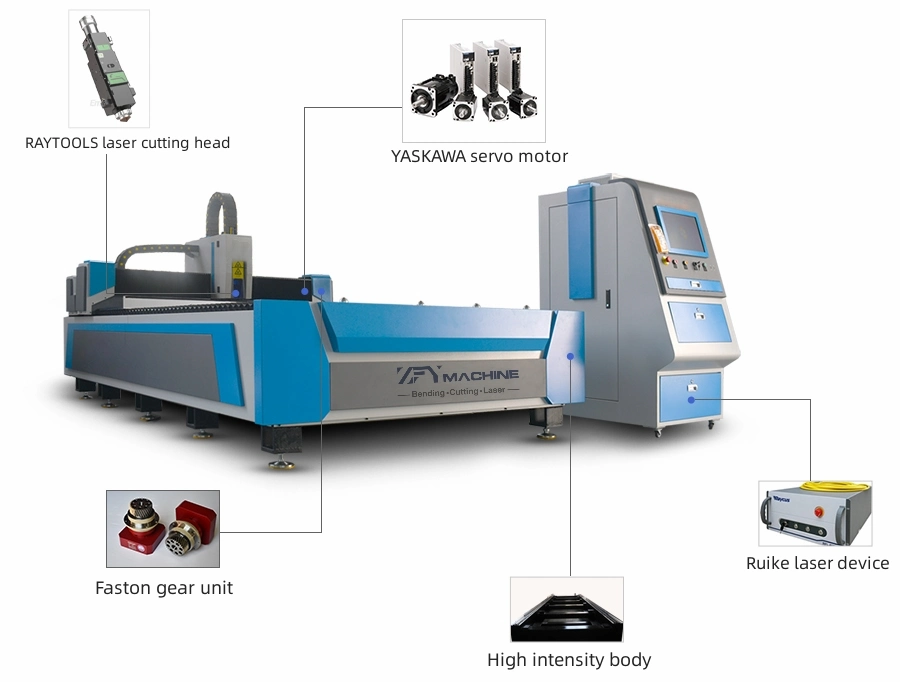 3015 laser Cutter 1000W 1500W 2000W 3000W 4000W 6000W Aluminum Stainless Steel Iron Metal Sheet CNC Fiber Laser Cutting