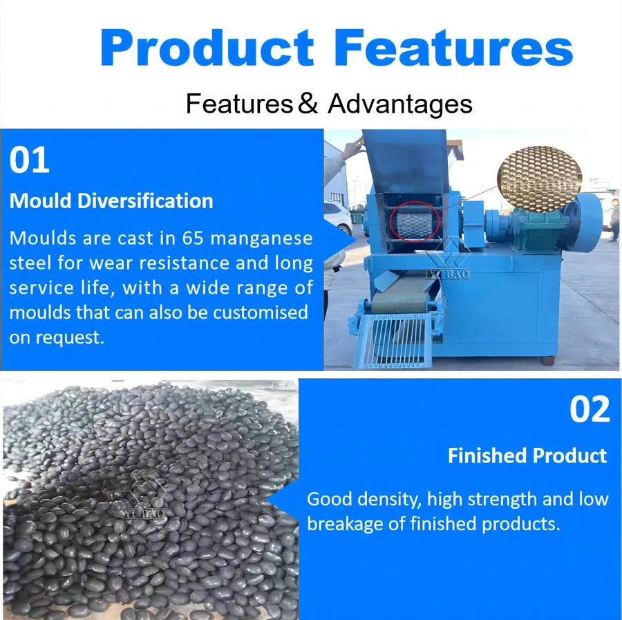 Manufacturing Price Sawdust Wood Charcoal Coal Dust Fines Hydraulic Briquette Press Making Machines
