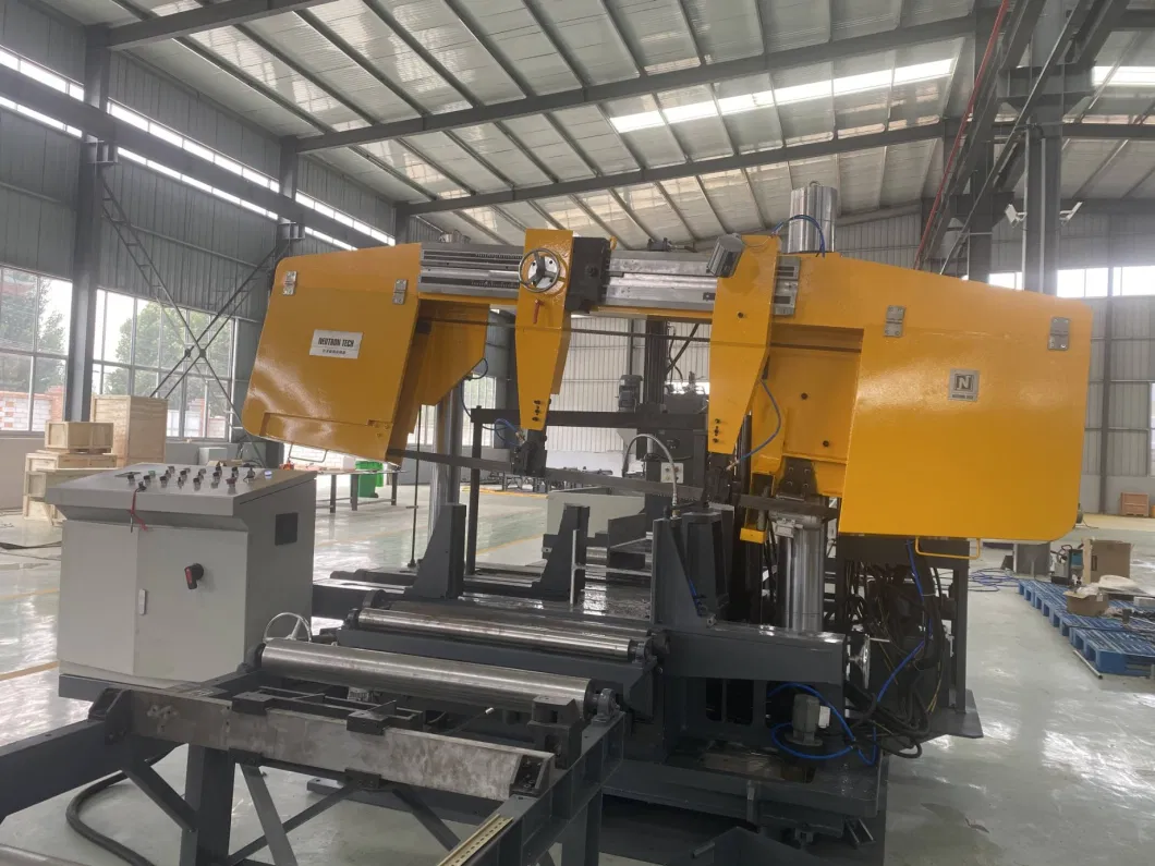 CNC Band Saw Machine for H Beam Cutting Machine Production Line Metal Shearing Machine Steel Cutting Processing Line Beam Band Saw