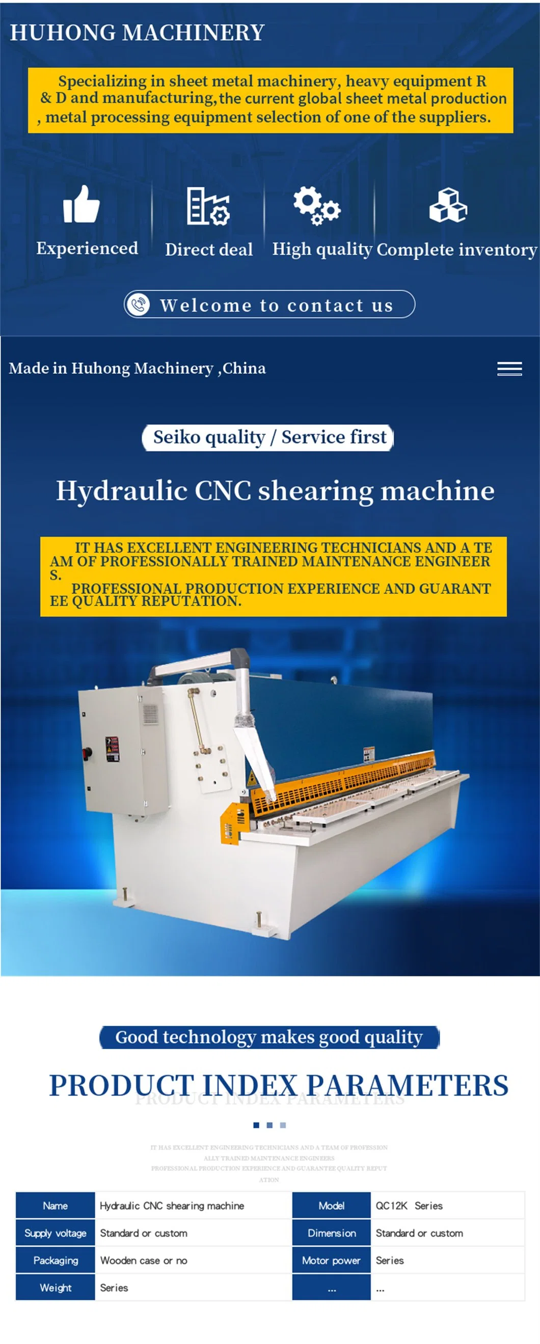 China Manufacturer QC12K-4X2500mm Hydraulic CNC Shearing Machine for Sale