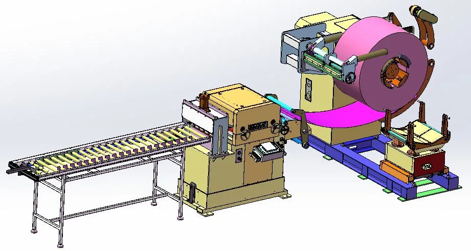 Metal Coil Automatic Stamping Press Servo Feeder Cut to Length Line Shearing Machine