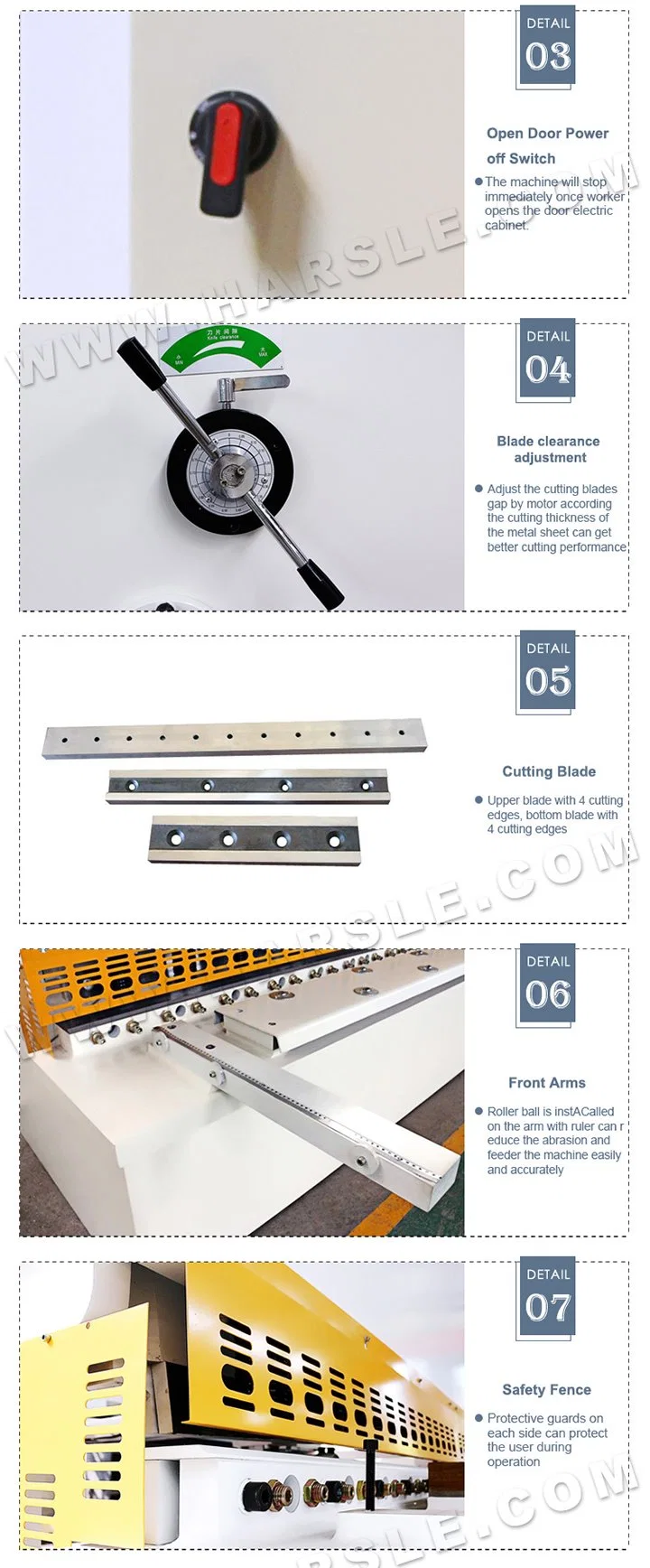 Swing Beam Sheet Plate Hydraulic Shearing Machine for Sale