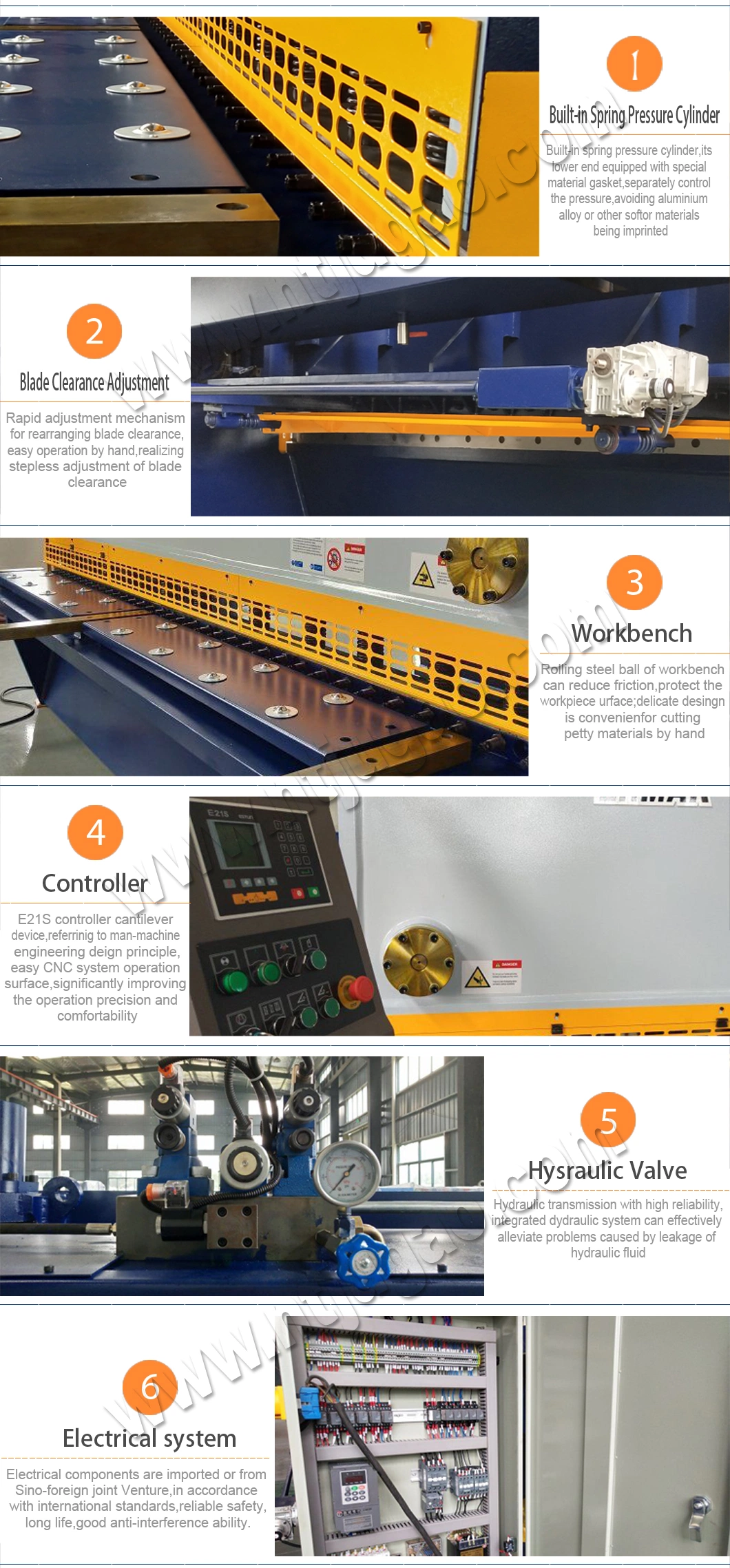 Iron Metal Steel Cutter Hydraulic CNC Guillotine Cutting Machine Shearing Machines