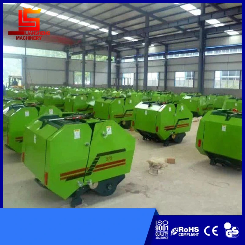 Tractor Power Small Hay Baler Grass Round Baler Baling Press Agricultural Pasture Baler Tractor Baling Machines Hydraulic Press