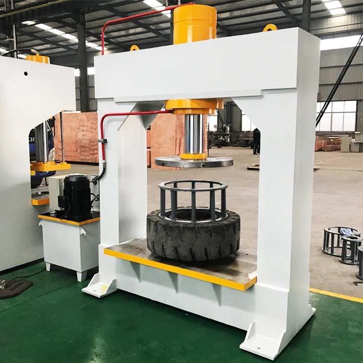 100t 200t 300t Industrial Forklift Solid Tire Tyre Hydraulic Press