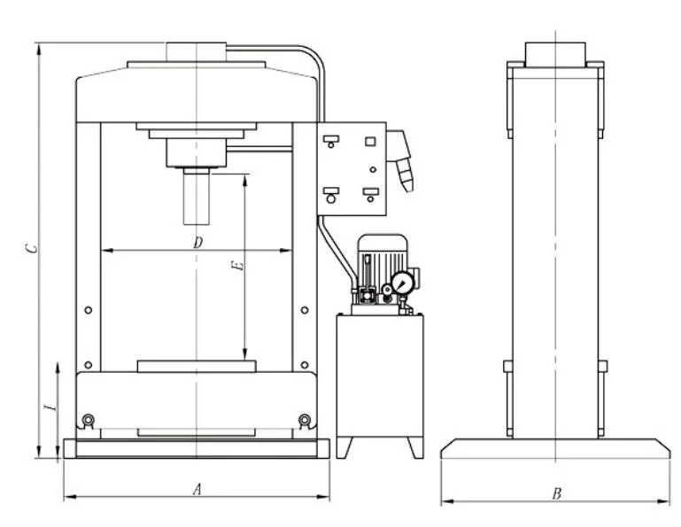 Frame Type Advanced Equipment Power 100 Tons Hydraulic Press Machine (MDY100/35)