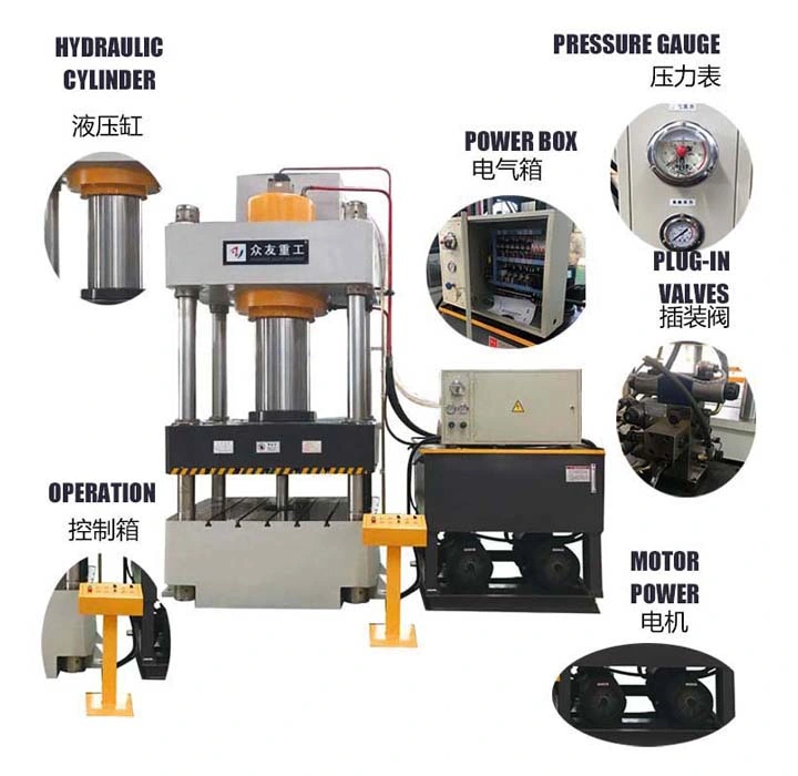 Factory Supplier 4 Pillar Fully Automatic Hydraulic Press