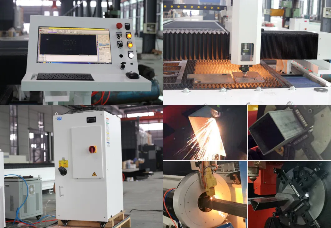 Ahyw CNC Steel Pipe and Plate Fiber Laser Cutting Machine 6020, 14020 for Metal, Sheet