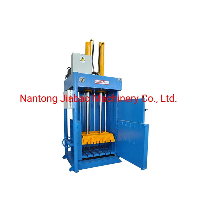 Heavy-Duty Double Cylinder Vertical Hydraulic Baler Plastic Bottles UK Standard Factory Direct Fiber Press Low Failure Foam/Rigid Plastic/Hay/Fiber Recycling CE