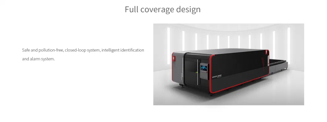 High Power Fully Enclosed CNC Fiber Laser Cutting Machine with Exchangeable Table for Metal Plate Sheet