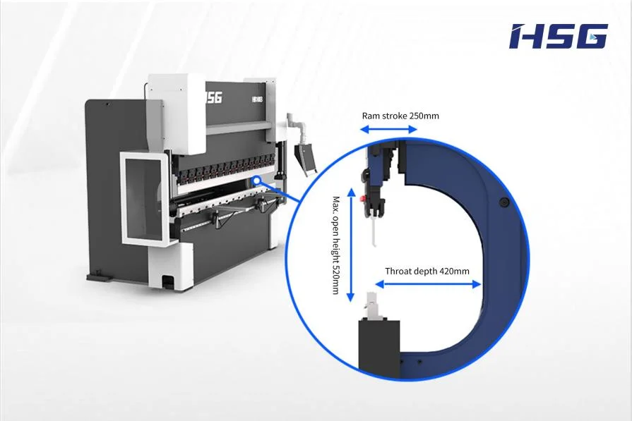 Hydraulic CNC Press Brake Machine Manufacturer 125ton 4+1 Axis CNC Bending Machine