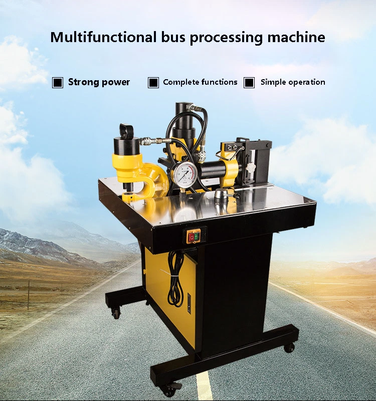 Manufacturer Hydraulic Busbar Press Punching Cutting Bending Machine