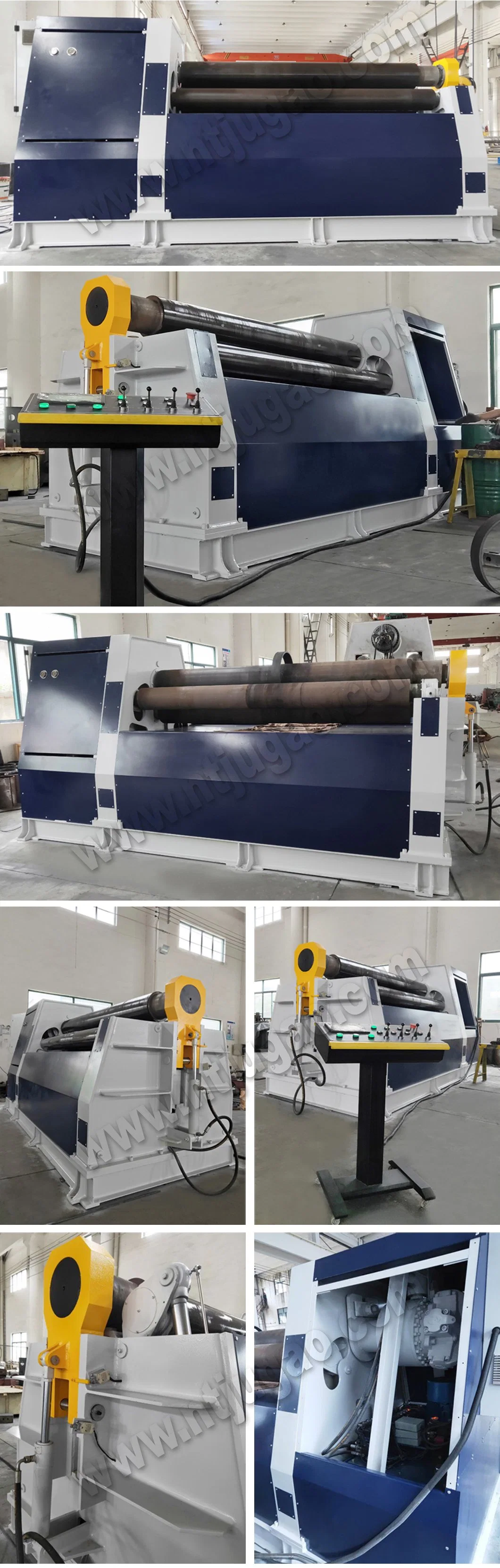 Four Rollers Cone Rolling Bending Machine Hydraulic Aluminium Steel Plate Rolling Machine