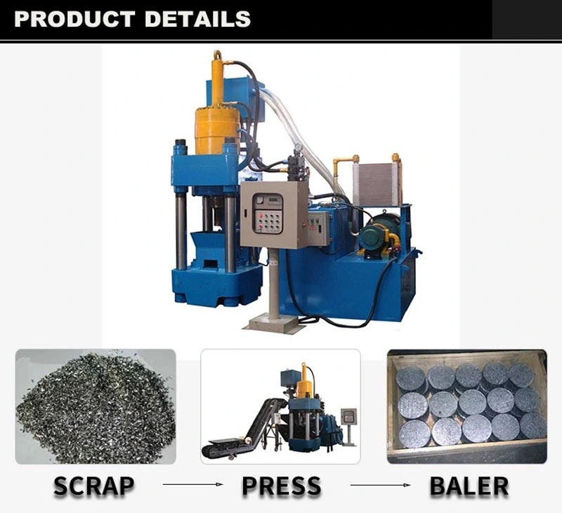 500 Ton Automatically Four Column Hydraulic Press Machine Scrap Metal Press Machine