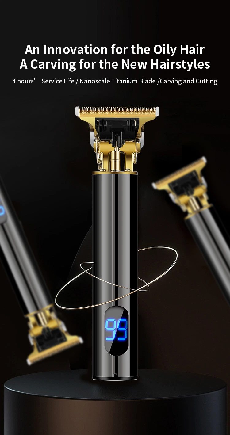 New Design Waterproof Cordless Electric Hair Trimmer Household Man Hair Cutter Machine Professional Hair Clipper
