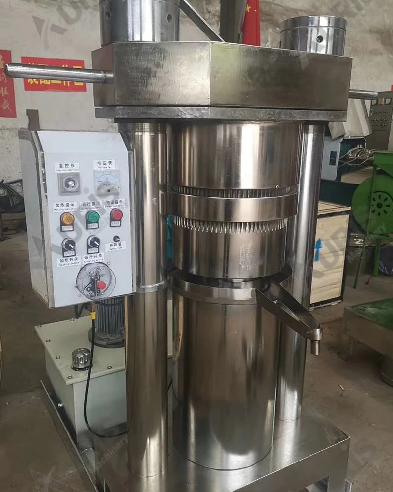 High Oil Recovery Vertical Hydraulic Sesame Walnut Tea Seed Sunflower Seed Oil Extruding Pressing Expeller Making Equipment