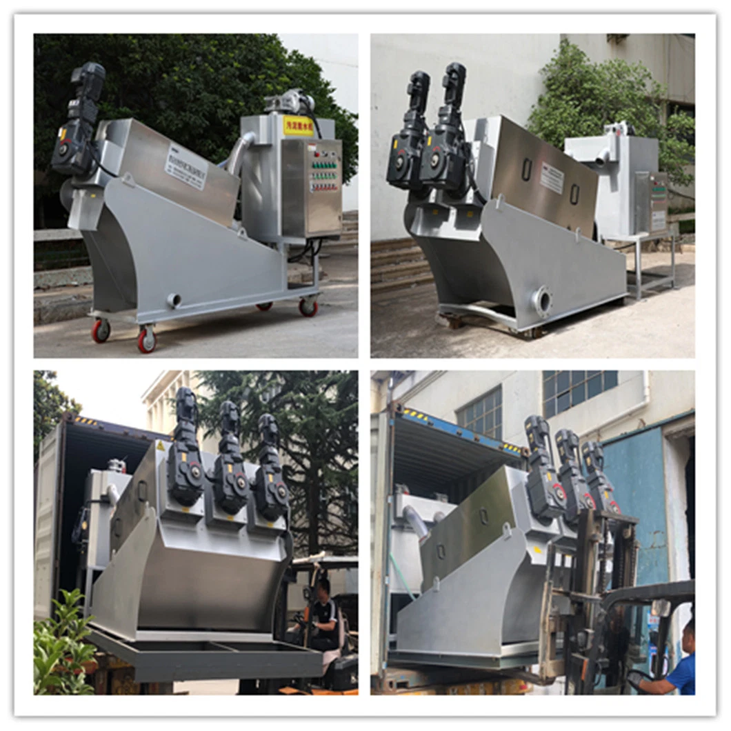 Volute Screw Press Sludge Dehydrator/Algae Sludge Dewatering Machine Manufacturer