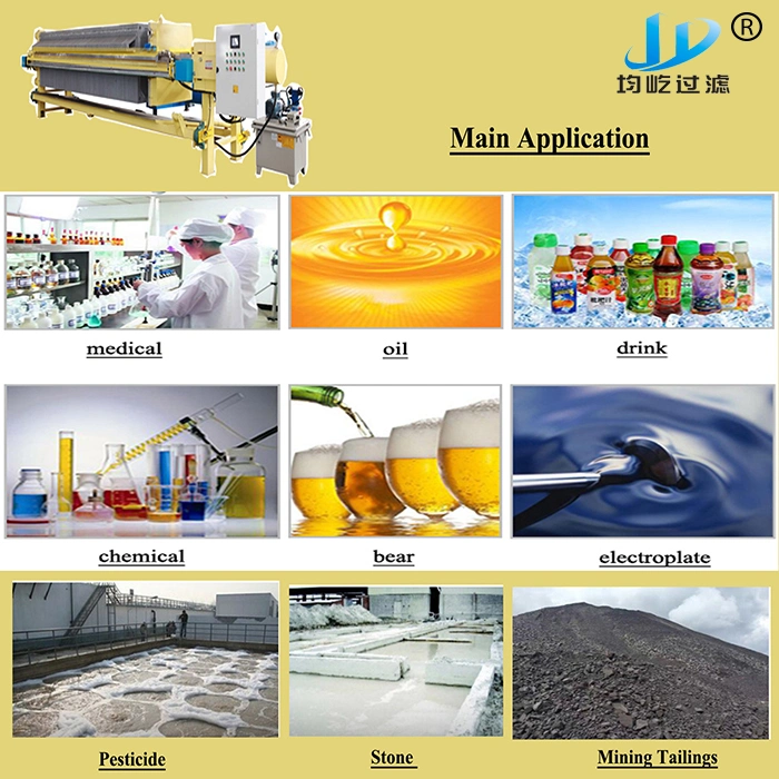 Cooking Oil Filter Food Grade Plate and Frame Filter Press with Simple Operation