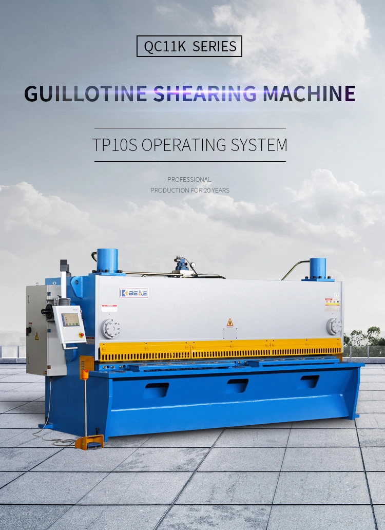 Tp10s Guillotine Shearing Machine Angle Gauge 10X3200 Sheet Metal Cutter