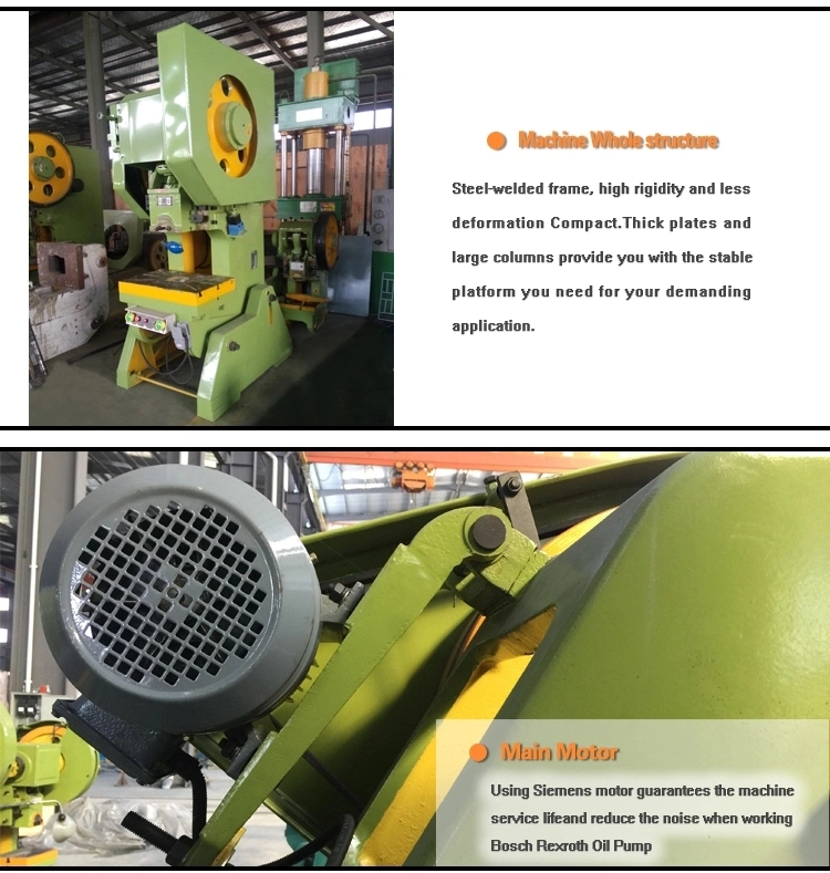 Mechanical Punch Machine High Productivity Punching Power Press Machine for Sheet Metal Forming