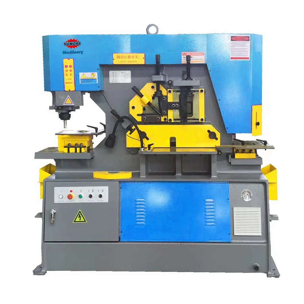 7.5kw Normal Sumore Angle Iron Cutting Shearing Mechanical Hydraulic Ironworker Machine in China