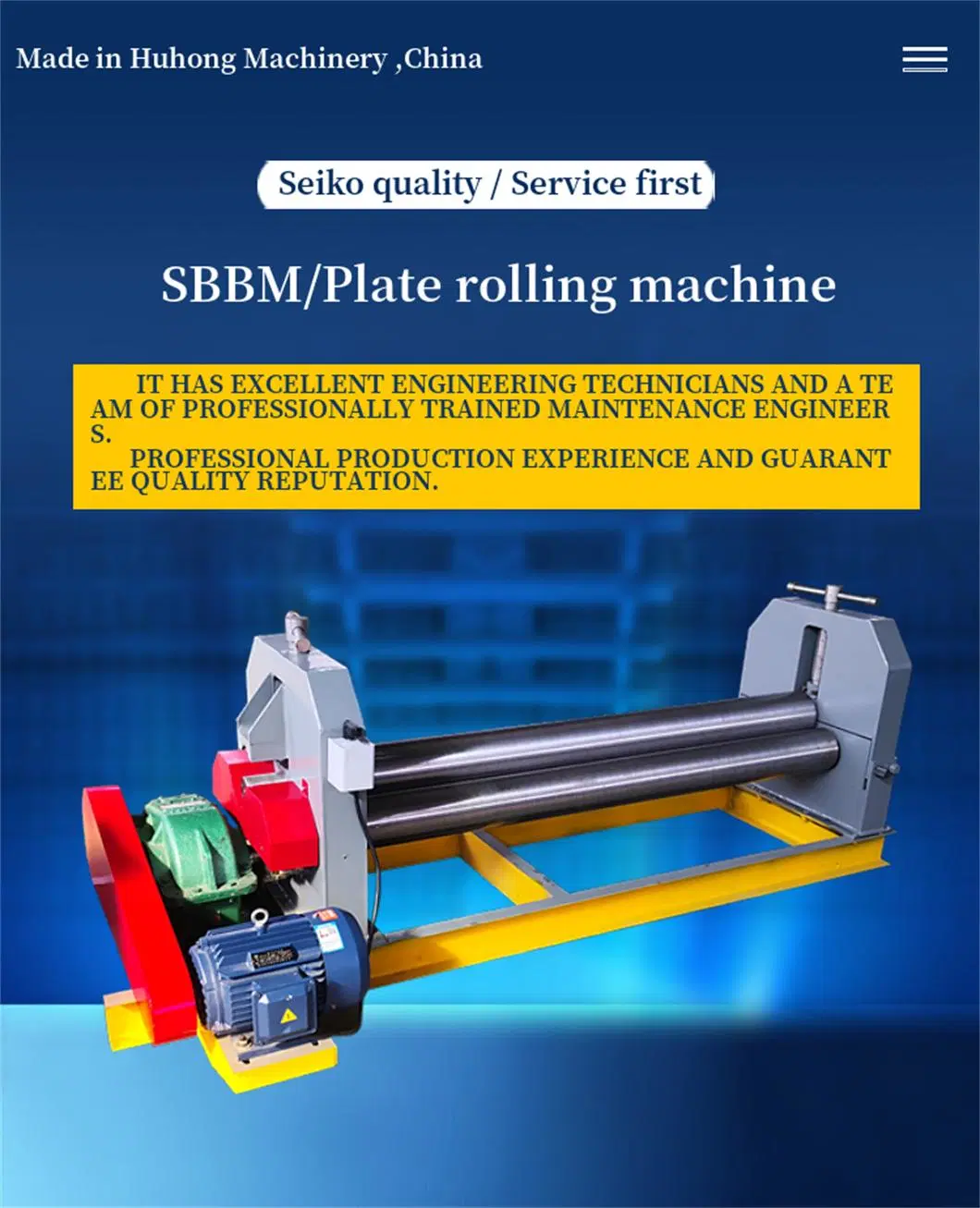 Semi-Automatic Mechanical Steel Rolling Machine 3 Roller Bending Machine Hot Sale