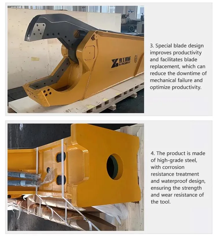 Concrete Crusher Demolition Pulverizer Hydraulic Shear for All Excavators