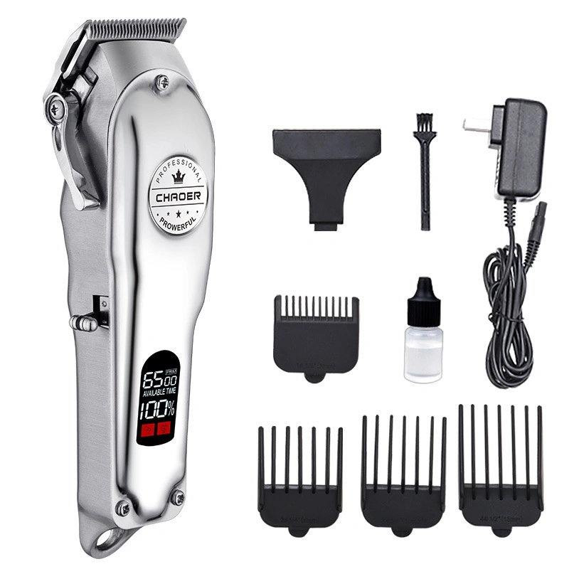 Amazon Rechargeable Trimmer Hair Clipper Men Metal Electric Razor New Professional Adult Professional Barber Hair Salon Clippers