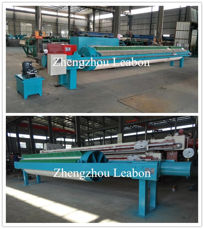 Round Plate Building Materials Industries Hydraulic Ceramic Mud Filter Press