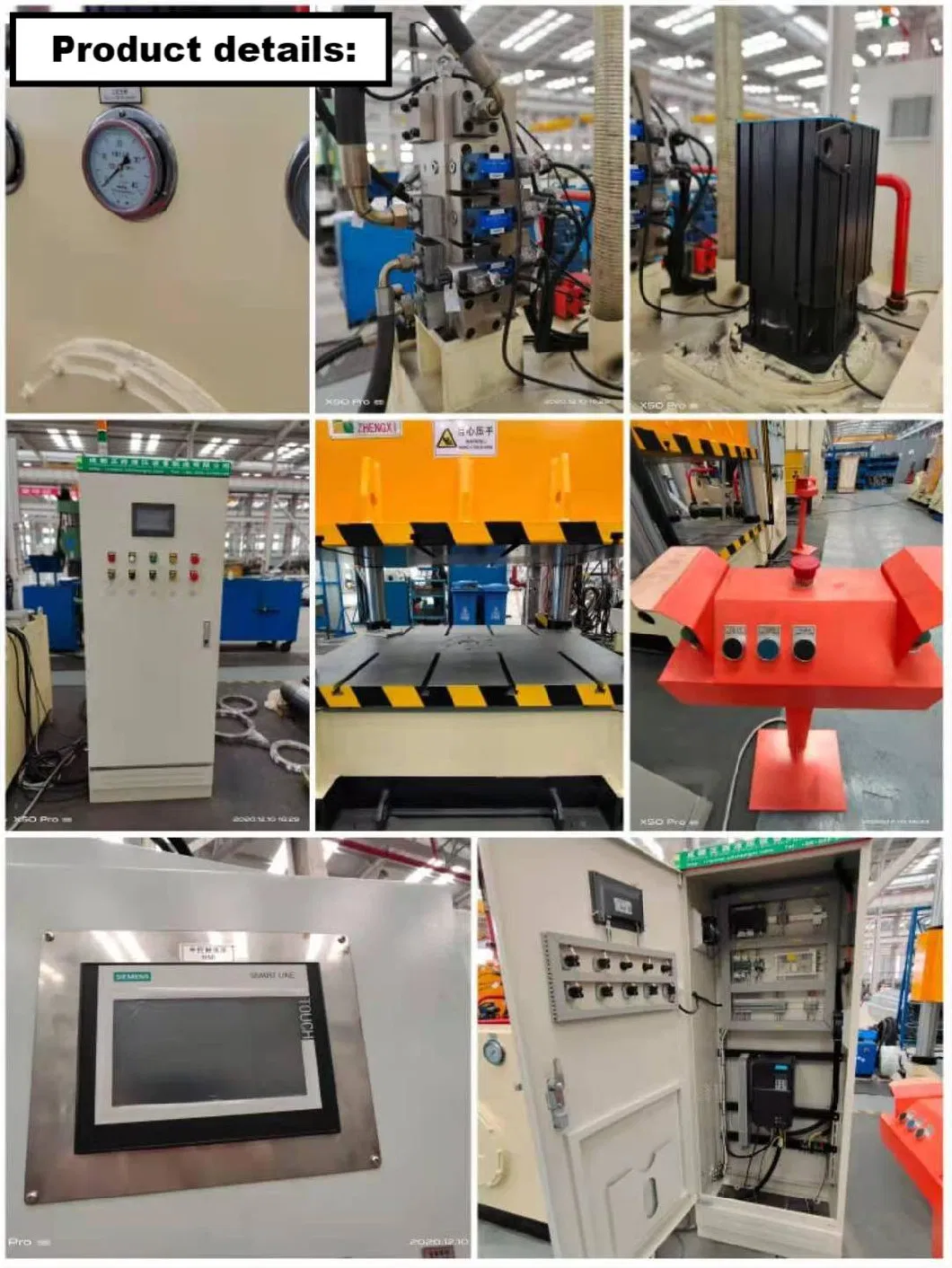3000 Ton Zhengxi Customized Metal Door Skin Embossing Hydraulic Press Machine