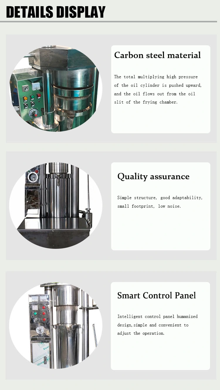 All Kinds of Vegetable Oil Hydraulic Pressing Equipment for Home Use