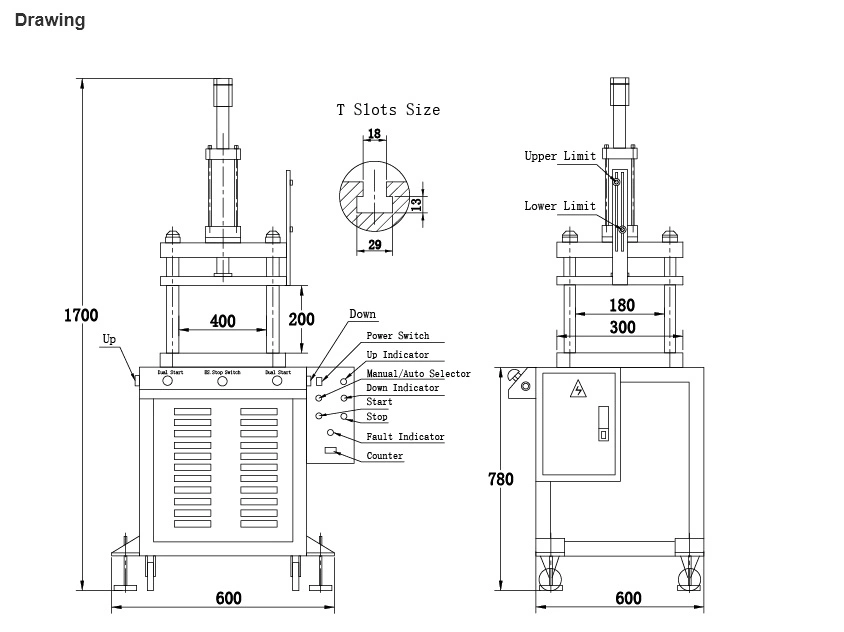 Usun Model: Ux108-20t 20 Tons Cold Small Hydraulic Oil Power Press Machine for Alloy Die Casting and Embossing