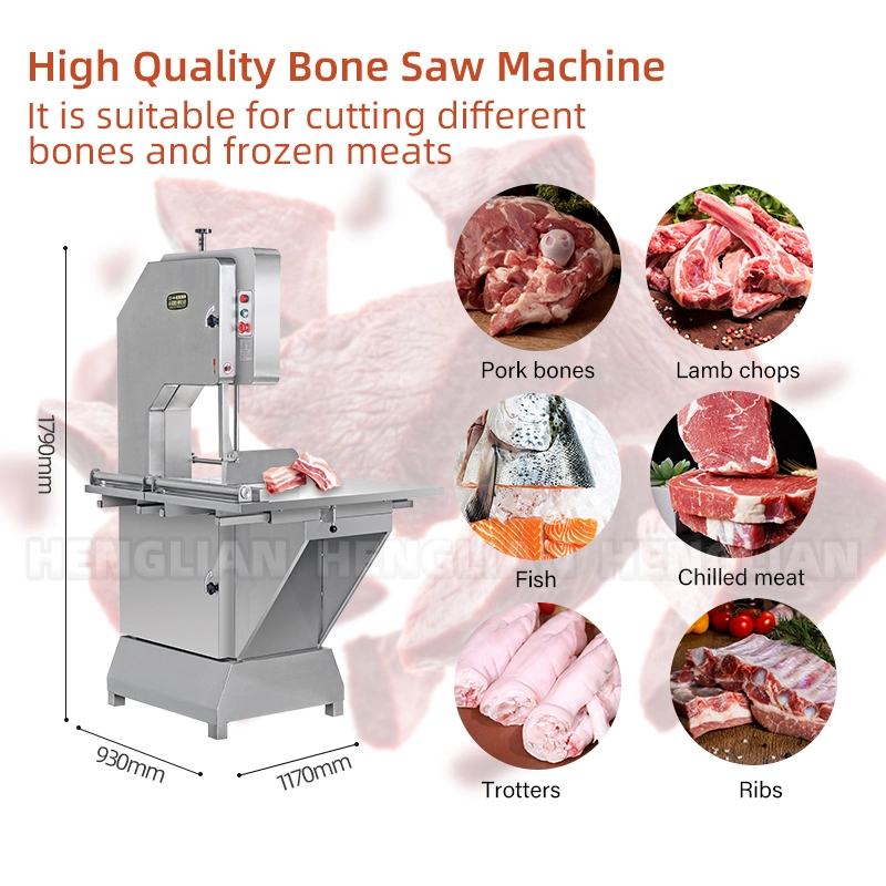 Manufacturer&prime;s Popular Restaurant Direct Sales Chainsaw Bone Cutting Saw Meat Bone Saw Machine Jg400