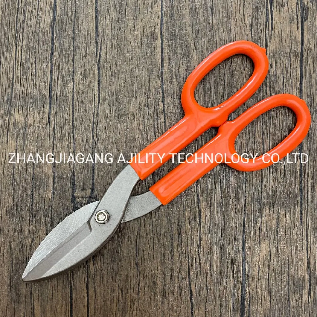 Y01331 Wholesale Price 10 Inch American Type Heavy Duty Straight Pattern Snips of Bigger Handle Tin Snips