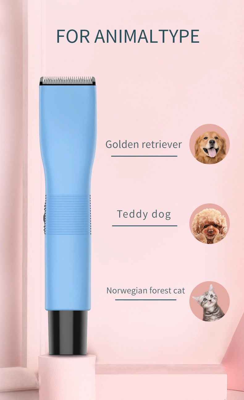 Cordless Professional Low Noise Quiet Pet and Rechargeable Automatic Pet Hair Clipper