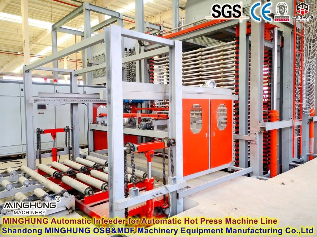 Hot Press Machine Line with Automatic Infeeder and Unfeeder