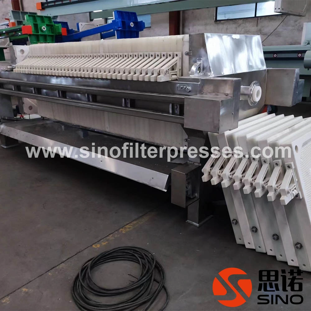 Automatically Plate Pulling Membrane Filter Press with Drip Tray