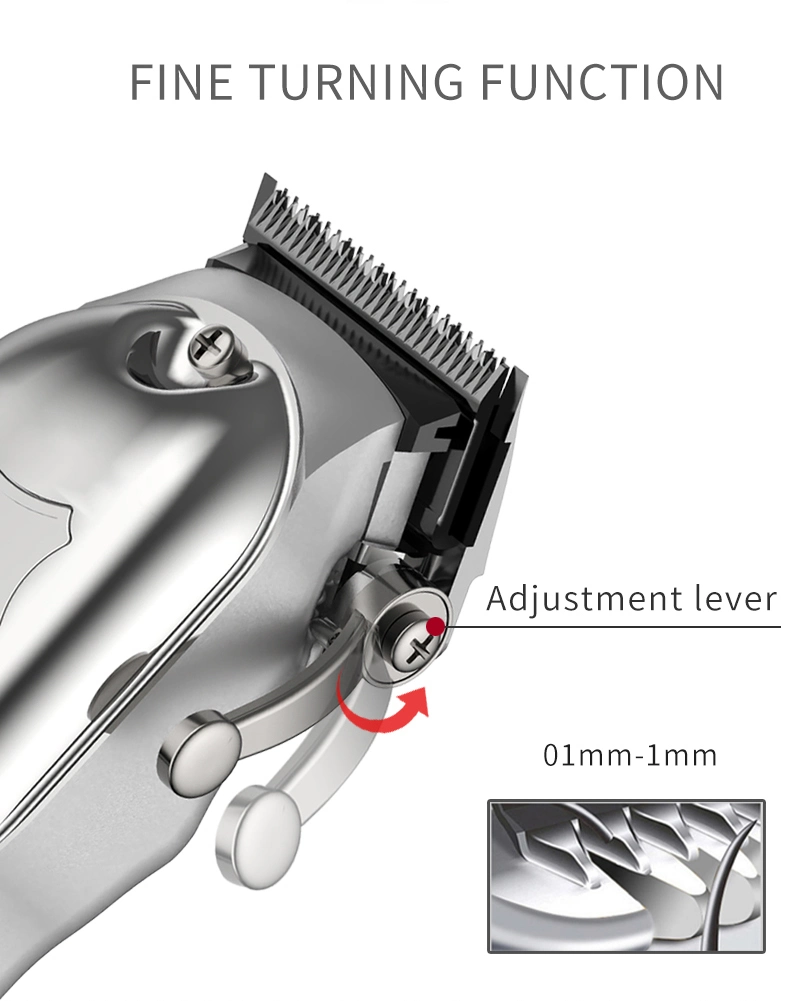 New Professional All Metal Electric Barber Hair Trimmer Cordless Rechargeable LCD Hair Clipper Manufacturer