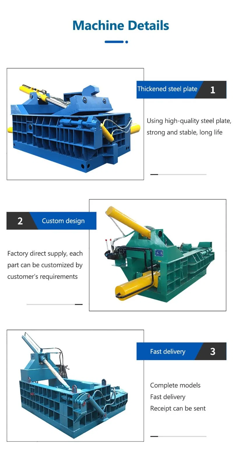 Small Scrap Metal Hydraulic Aluminum Can Compactor Press Machine