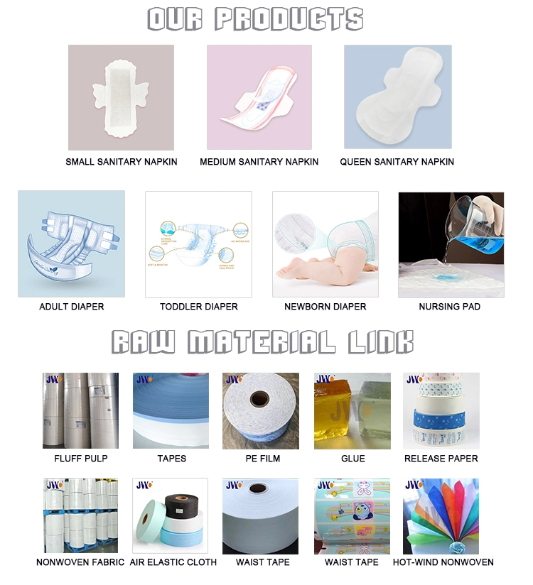 Automatic Jwc Transparent Film for Baby Diaper Pad Sanitary Napkin Making Machine