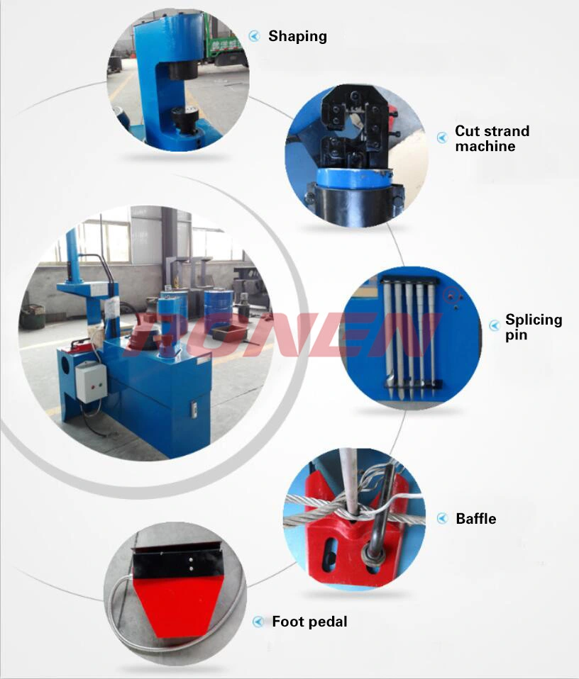 Fine Hydraulic Steel Wire Rope Pressing Splicing Machine Price Machine Equipment