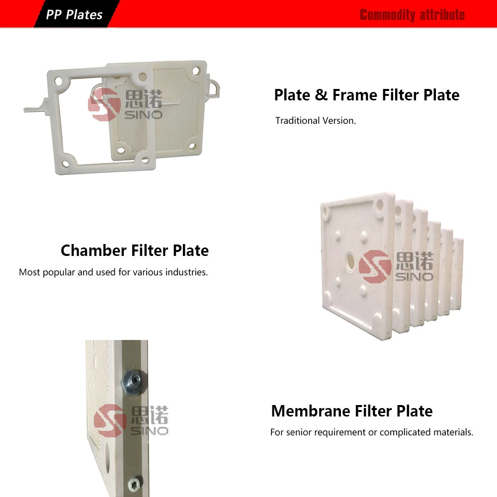 PP Chamber Hydraulic Plate Filter Press for Engineering Industry