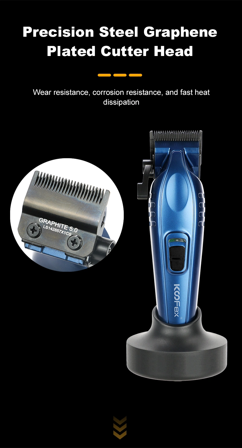 Koofex 2023 New Product Electric Brushless Motor Hair Clipper with Charging Stand
