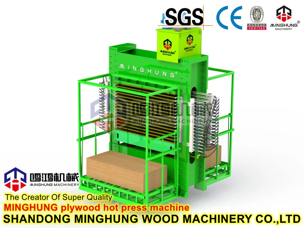 Multilayer Hydraulic 500t Hot Press for Heating Plywood Using Oil or Steam Boiler