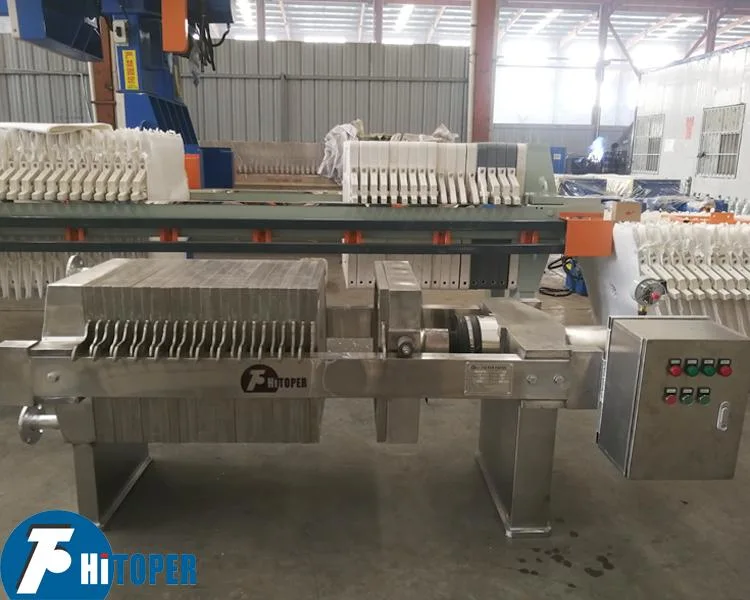 Hydraulic Closing Beverage Filter Press Hot Used in Food Industry