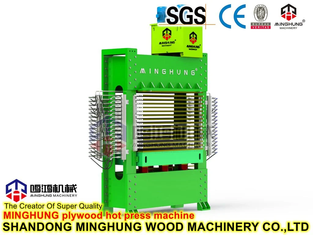 Multilayer Hydraulic 500t Hot Press for Heating Plywood Using Oil or Steam Boiler